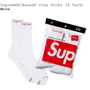 Supreme x Hanes Crew Socks